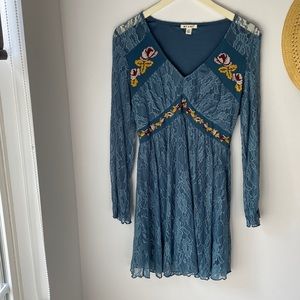 Francescas blue lace dress